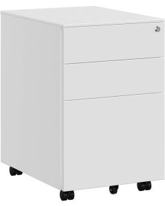 Rollcontainer Büroschrank mit Schubladen Weiss