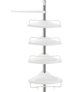 Duschregal Höhenverstellbar Edelstahl Badezimmer Weiss