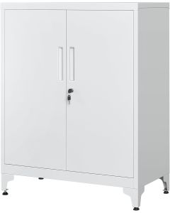 Aktenschrank abschliessbar Stahl Aufbewahrung mattgrau