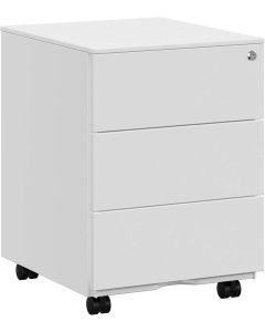 Schubladenschrank abschliessbar Büro wolkenweiss