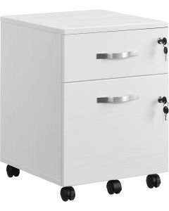 Rollcontainer abschliessbar weiss Metall