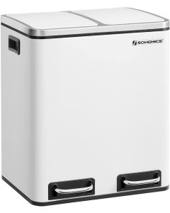 Mülleimer Küche Mülltrennsystem Softclose Wolkenweiss