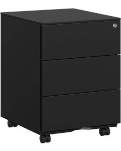 Rollcontainer abschliessbar Büro tintenschwarz