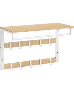 Wandgarderobe mit Ablage Eichenfarben-Weiss