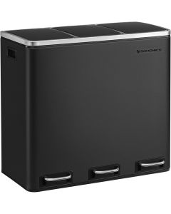Mülleimer Küche Mülltrennsystem 3 Fächer Schwarz