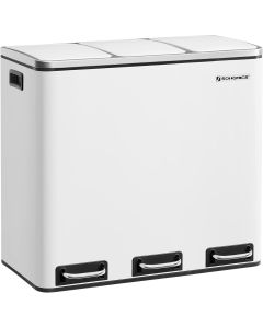 Mülleimer Küche Mülltrennsystem 3 Fächer Wolkenweiss