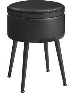 Sitzhocker mit Stauraum, tintenschwarz
