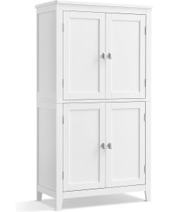 Badezimmerschrank mit verstellbaren Ablagen klassikweiss