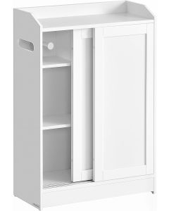 Badezimmerschrank mit Schiebetüren wolkenweiss