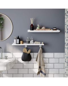 Wandregal Set für Wohnzimmer weiss