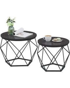 Couchtisch Set modern abnehmbar tintenschwarz