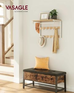 Wandgarderobe mit Ablage Eichenfarben-Weiss