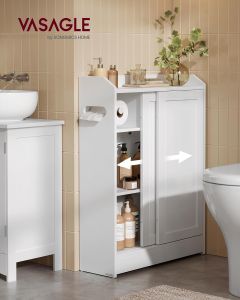 Badezimmerschrank mit Schiebetüren wolkenweiss
