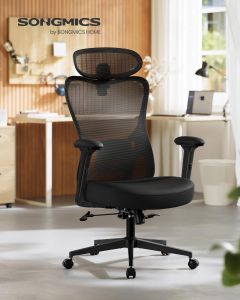 Bürostuhl ergonomisch verstellbar schwarz Netz