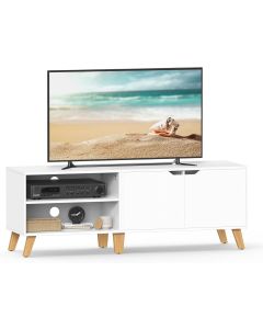 TV-Schrank mit Türen 140 cm Weiss