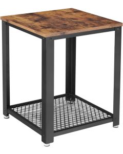 Beistelltisch Industrie-Design mit Gitterablage Vintage