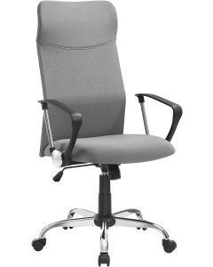 Bürostuhl ergonomisch höhenverstellbar gepolstert grau