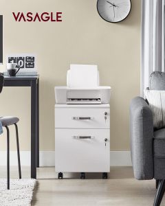 Rollcontainer abschliessbar weiss Metall