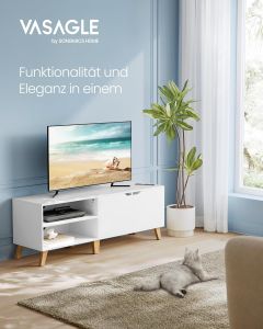 TV-Schrank mit Türen 140 cm Weiss