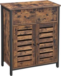 Bodenschrank mit Schublade rustikales Braun
