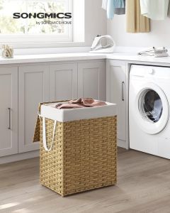 Wäschekorb Rattan 90L faltbar Natural