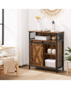 Sideboard mit Schiebetür rustikales Braun