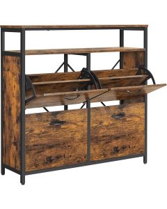 Schuhkipper schmal platzsparend vintagebraun Metall