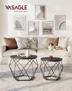 Couchtisch Set modern abnehmbar tintenschwarz