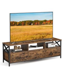 TV-Schrank 65 Zoll Vintagebraun Stahl