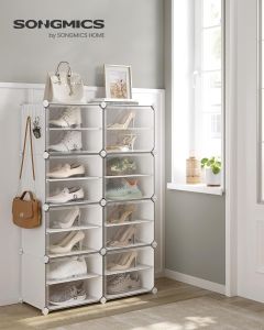 Schuhregal mit 8 Fächern wolkenweiss