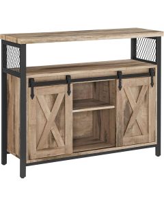 Sideboard Landhausstil Schiebetüren naturfarben Holz