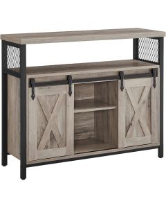 Sideboard Landhausstil Verstellbare Ablagen Wohnzimmer Greige