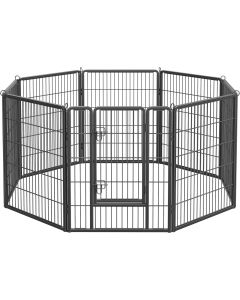 Freilaufgehege DIY transportabel schwarz Metall