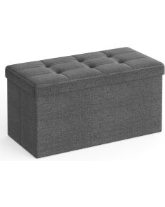 Sitzhocker mit Stauraum schiefergrau