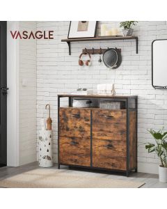 Schuhkipper schmal platzsparend vintagebraun Metall