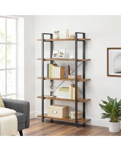 Bücherregal Standregal Vintage Design Braun Schwarz