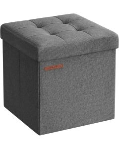 Sitzhocker mit Stauraum dunkelgrau