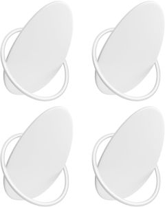 Garderobenhaken Kleiderhaken 4er Set Weiss