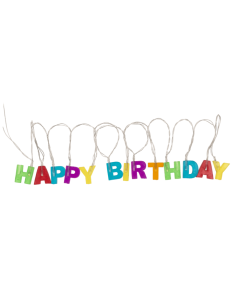 Lichterkette Happy Birthday 180cm