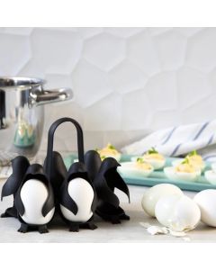 Pinguin Eierhalter in der Pfanne 6er