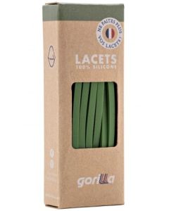 Elastische Schnürsenkel Flexibel Ohne Binden Schmal Silikon Olive Green