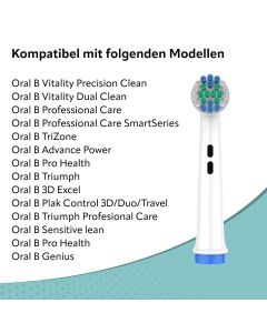 Ersatzbürsten Standard-Version kompatibel mit Oral-B 8er Pack