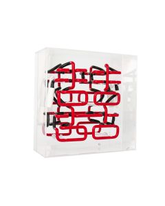 Quadratische Acryl-Box Neon - Double Happiness