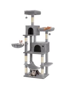 Kratzbaum Katzenbaum XXL 199cm Hellgrau