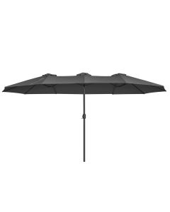 Doppel-Sonnenschirm UPF50+ Grau Polyester