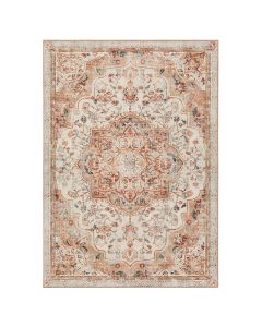 Wohnzimmerteppich Rutschfest Vintage Beige 120 x 170 cm