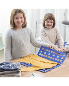 Falthilfe für Kinderkleidung Blau