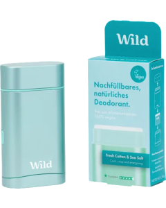 Deodorant Starter-Set inkl. Case und Refill Fresh Cotton & Sea Salt
