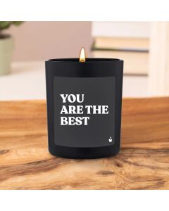 Duftkerze Schwarz Flowery You are the best