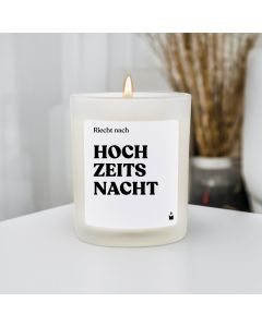 Duftkerze Weiss Woody Riecht nach Hochzeitsnacht